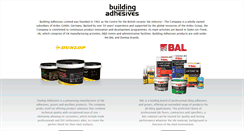 Desktop Screenshot of building-adhesives.com