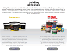 Tablet Screenshot of building-adhesives.com